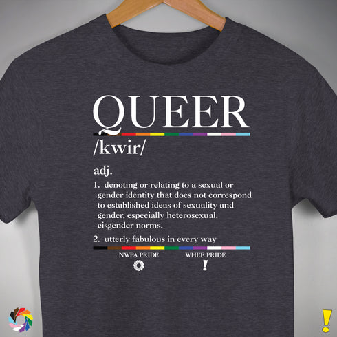 Queer Definition Premium Unisex T-Shirt - Dark Grey Heather
